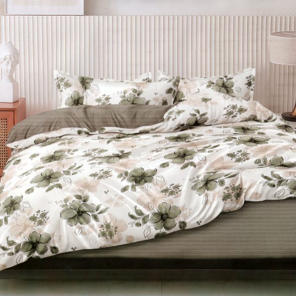 160×200 Gultas veļas komplekts by MILANO ar palagu/ 100% kokvilna satīns