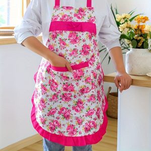 Priekšauts ar ziedu rakstu (rozs)