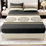 90×200 Palags ar gumiju ar Versace simboliku / 100% kokvilna satīns