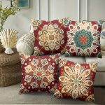 Dekoratīva spilvendrāna "Ornaments" 40×40 / 100% kokvilna/ satīns