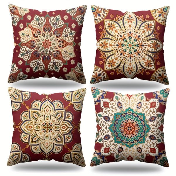 Dekoratīva spilvendrāna "Ornaments" 40×40 / 100% kokvilna/ satīns - Image 2
