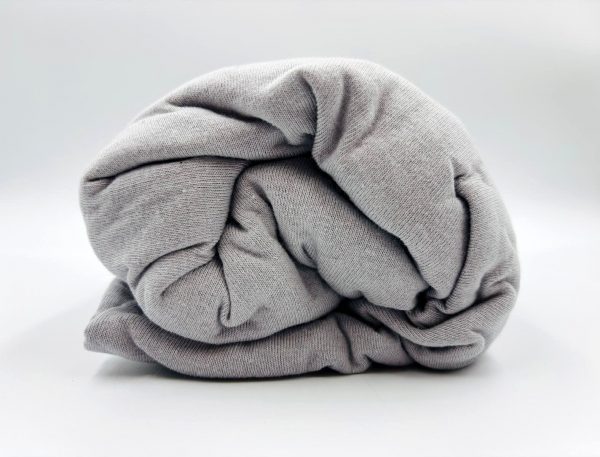 160×200 Trikotāžas palags ar gumiju Jersey / 100% kokvilna (pelēks tonis nr.3) - Image 1