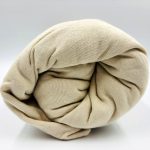 160×200 Trikotāžas palags ar gumiju Jersey / 100% kokvilna (gaiši pelēcīgi bēšs)