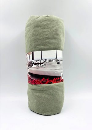 180×200 Trikotāžas palags ar gumiju Jersey 100% kokvilna (gaiši zaļš) - Image 2