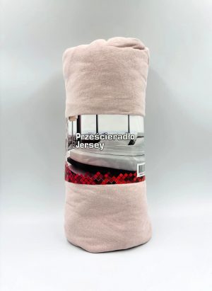 180×200 Trikotāžas palags ar gumiju Jersey 100% kokvilna (gaiši rozs) - Image 2