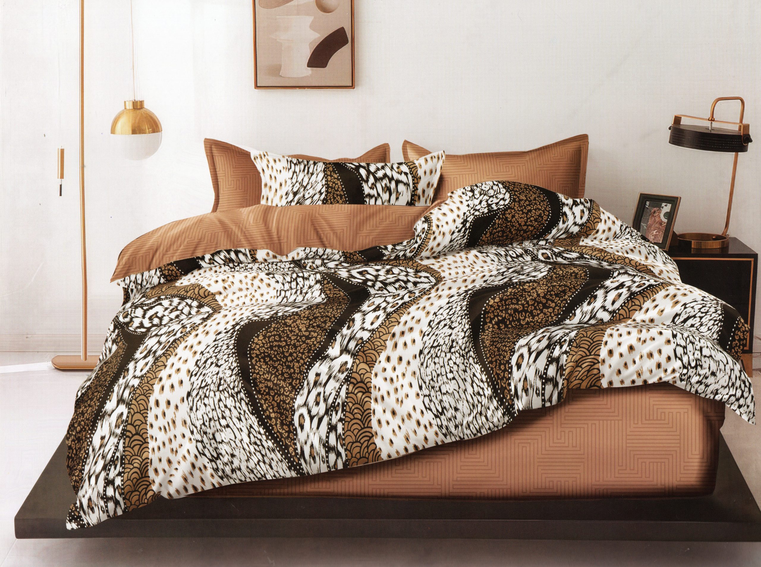 1037 160×200 Gultas veļas komplekts by MILANO ar palagu/ 100% kokvilna satīns - Image 1