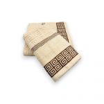 Vidēja lieluma vannas dvielis 50×100 cm /  100% kokvilna (bēšs)