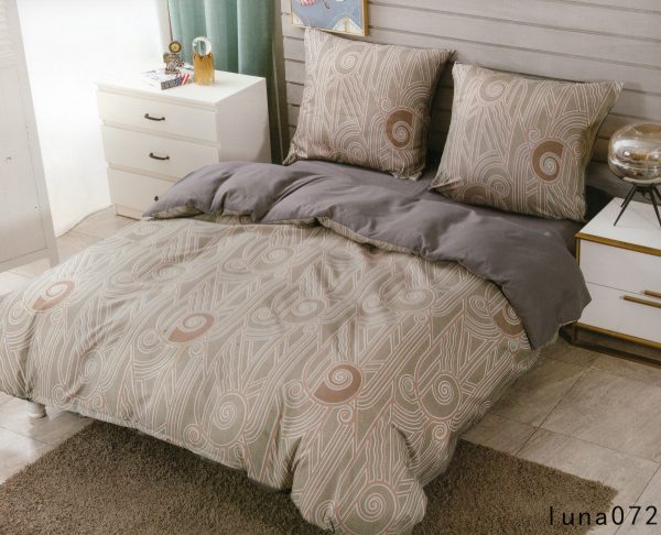 160×200 Gultas veļas komplekts by Luna Home ar palagu/ 100% Kokvilna satīns - Image 1