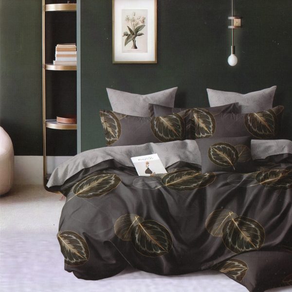 160×200 Gultas veļas komplekts by Luna Home ar palagu/ 100% Kokvilna satīns - Image 1