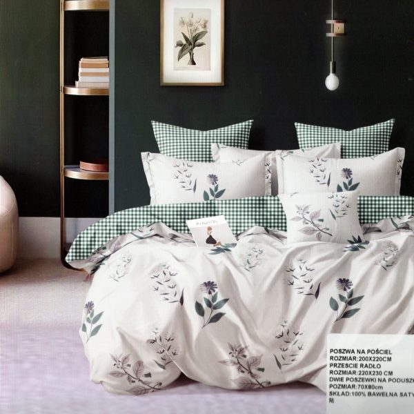 200×220 Gultas veļas komplekts by Luna Home / 100% kokvilna satīns / 3.daļas/ spilvendrānas 50×70 cm