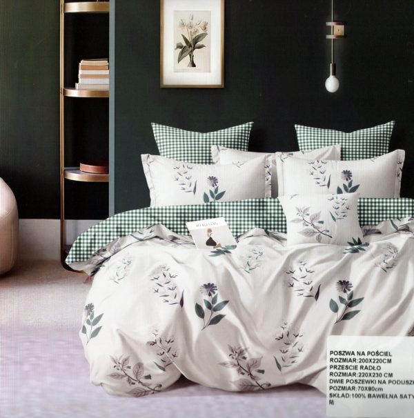 200×220 Gultas veļas komplekts by Luna Home / 100% kokvilna satīns / 3.daļas/ spilvendrānas 50×70 cm - Image 1