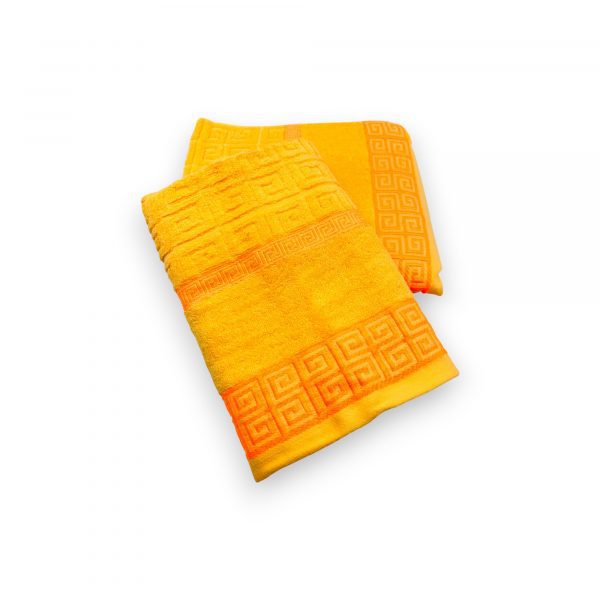 Liela izmēra vannas dvielis 100×140 cm /  100% kokvilna (oranžs) - Image 2