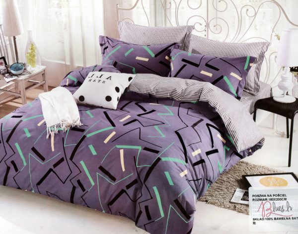 160×200 Gultas veļas komplekts by LUNA HOME / 100% kokvilna satīns / 3.daļas / Spilvendrānas 70×80 cm - Image 1