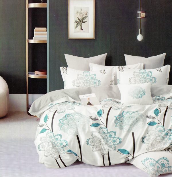 200×220 Gultas veļas komplekts by Luna Home bez palaga / 100% kokvilna satīns / 3.daļas/  Spilvendrānas 70×80 cm - Image 1