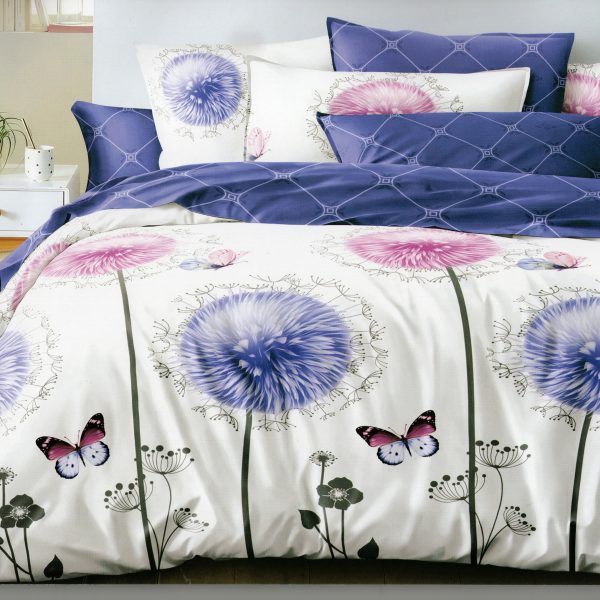 200x220 Gultas veļas komplekts by Milano ar palagu/ 100% kokvilna satīns