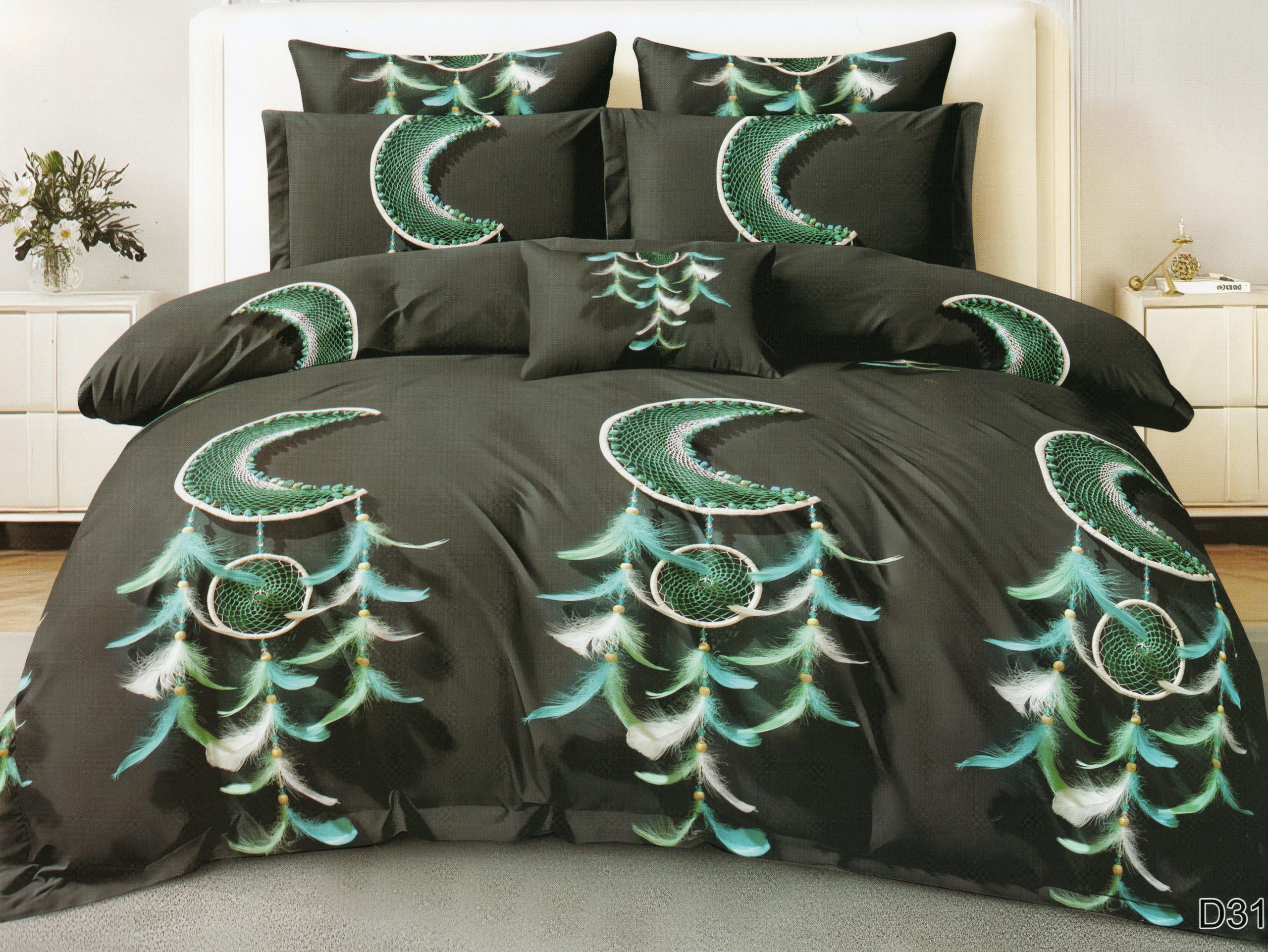 1566 160×200 Gultas veļas komplekts by MILANO ar palagu/ 100% kokvilna satīns - Image 1