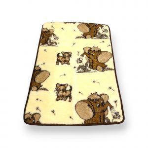 100% Bērnu aitas vilnas pleds no Eluna 100×140 cm