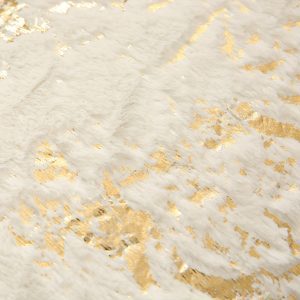 Pūkaina dekoratīva spilvendrāna "Bēšs Marmors" 43×43 cm - Image 4