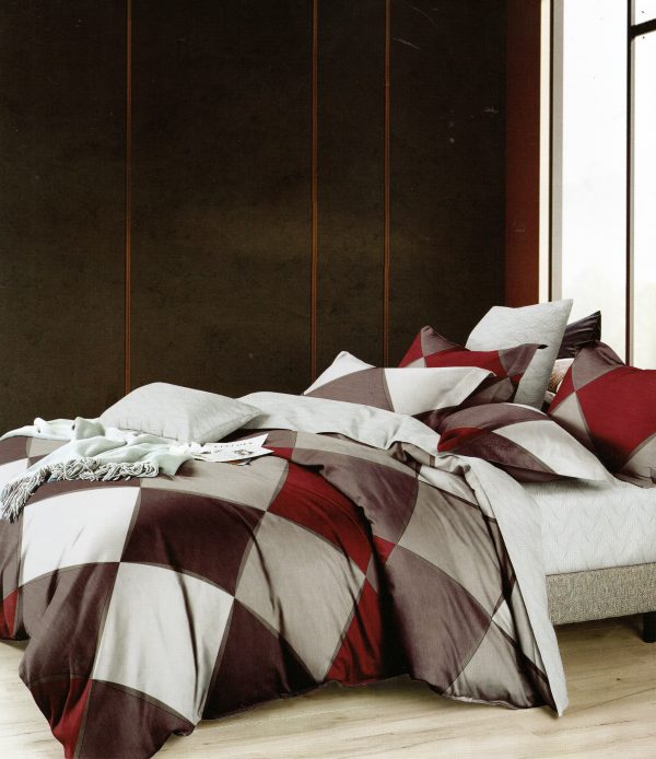 200×220 Gultas veļas komplekts by Luna Home ar palagu/ 100% kokvilna satīns - Image 1