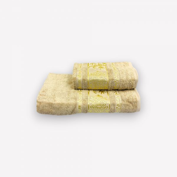 Bamboo Luks klases vannas dvielis by Philippus zaļš / Turcija  kokvilna ar bambuku 70×140 cm (liela izmēra) - Image 3