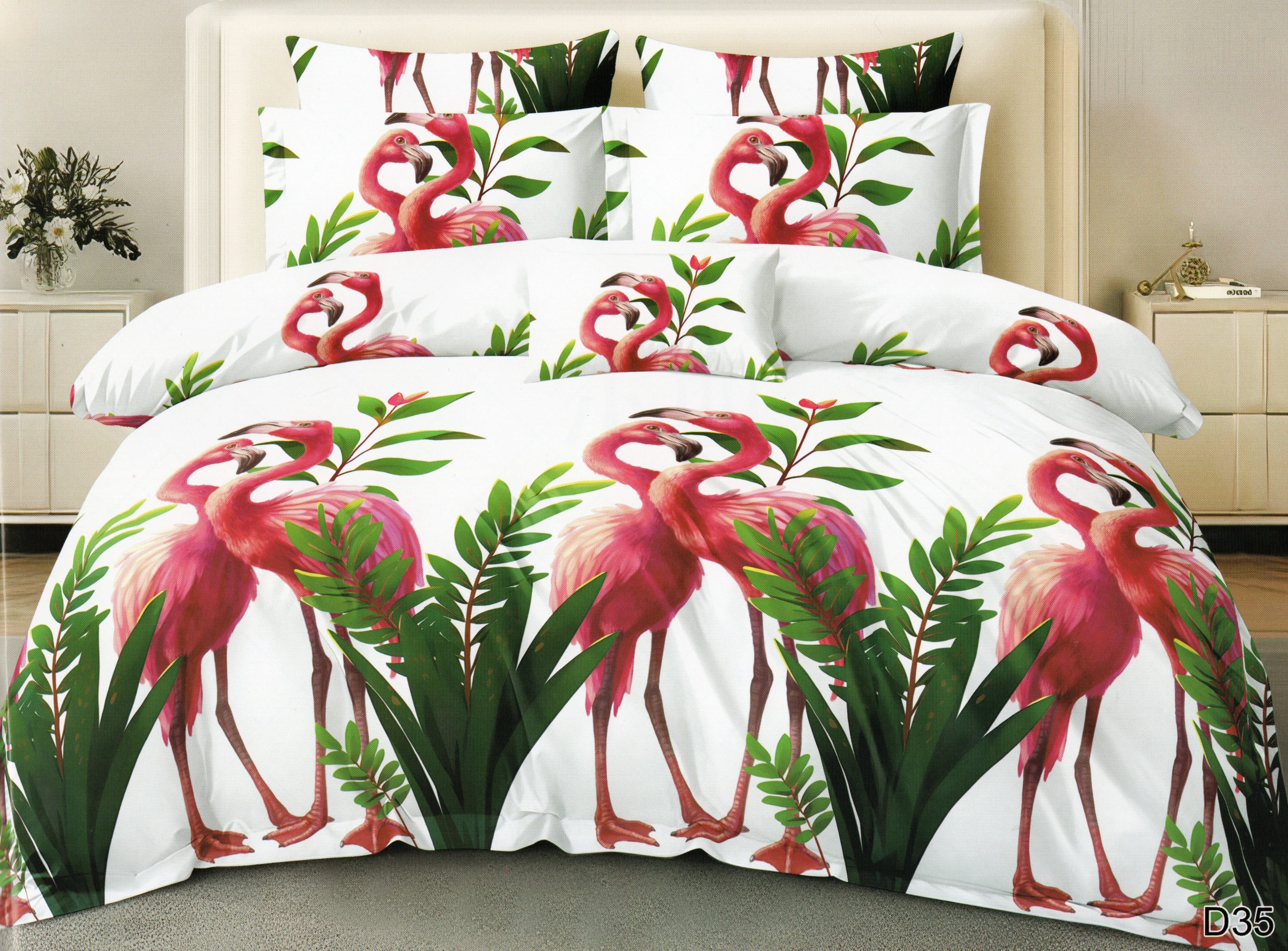 1881 200x220 Gultas veļas komplekts by Milano ar palagu/ 100% kokvilna satīns - Image 1