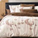 160×200 Gultas veļas komplekts by Luna Home ar palagu/ 100% Kokvilna satīns (Kopija)