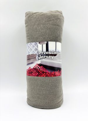 140×200 Trikotāžas palags ar gumiju Jersey 100% KOKVILNA (pelēks) - Image 2