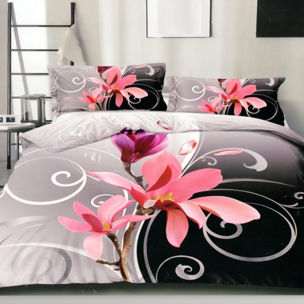 200x220 Gultas veļas komplekts by MILANO ar palagu/ 100% KOKVILNA SATĪNS