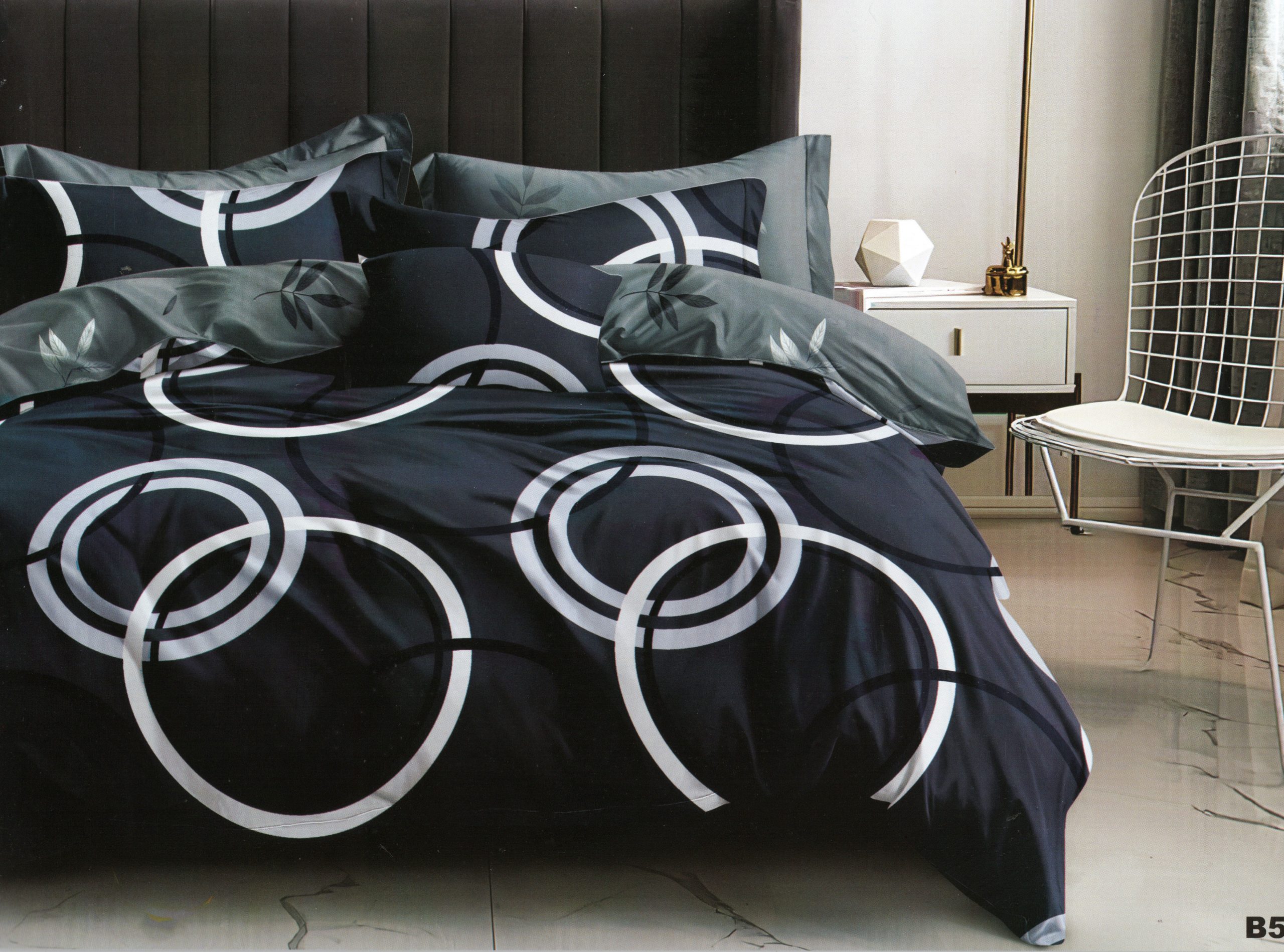 345 160×200 Gultas veļas komplekts by MILANO ar palagu/ 100% kokvilna satīns - Image 1