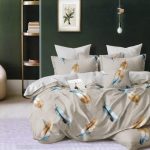 160×200 Gultas veļas komplekts by Luna Home ar palagu/ 100% Kokvilna satīns