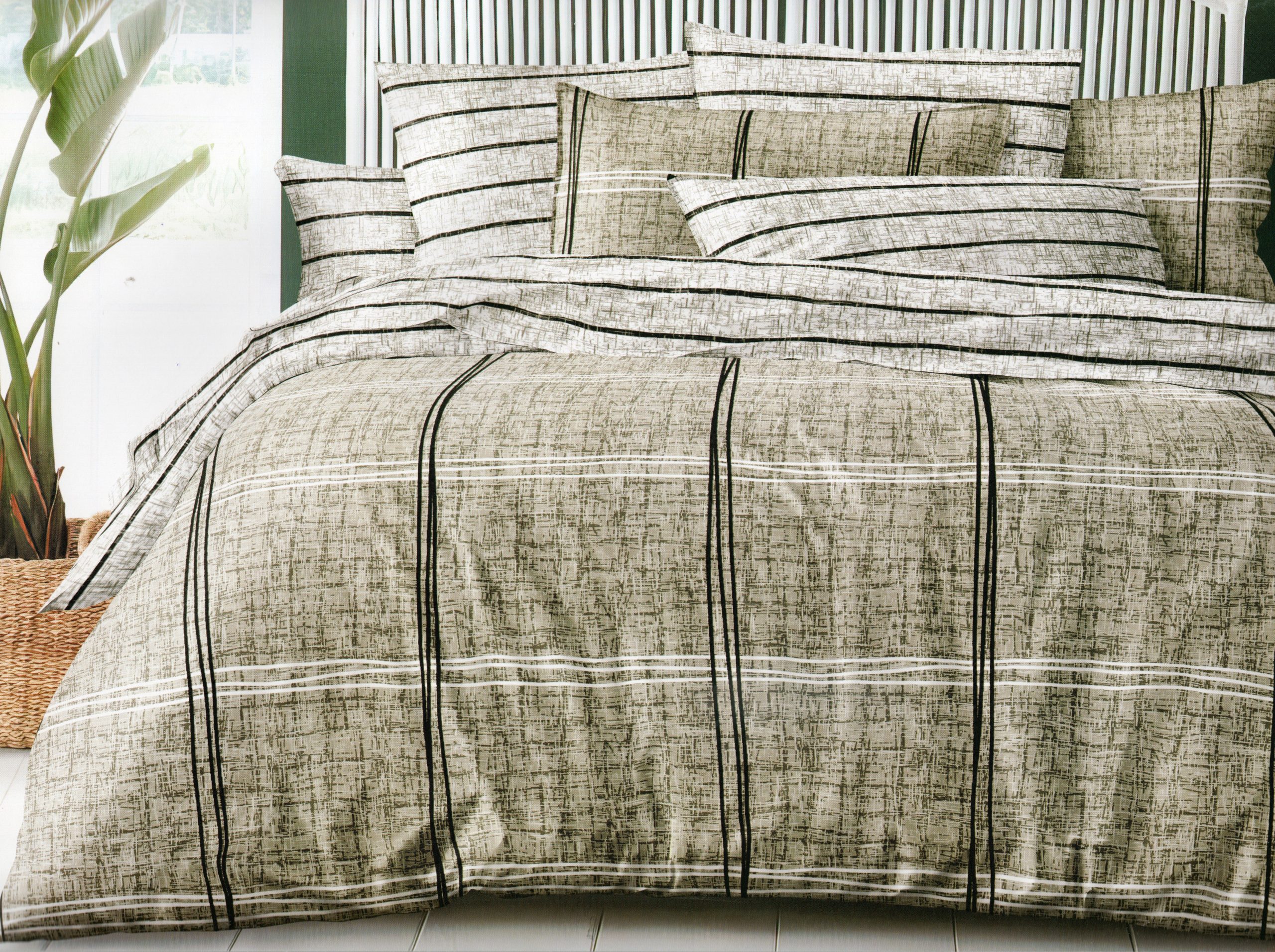 555 160×200 Gultas veļas komplekts by MILANO ar palagu/ 100% kokvilna satīns - Image 1