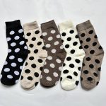 Kokvilnas sieviešu zeķes ar apļiem