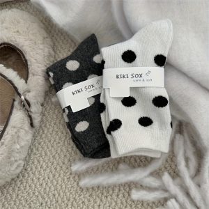 Kokvilnas sieviešu zeķes ar apļiem - Image 10