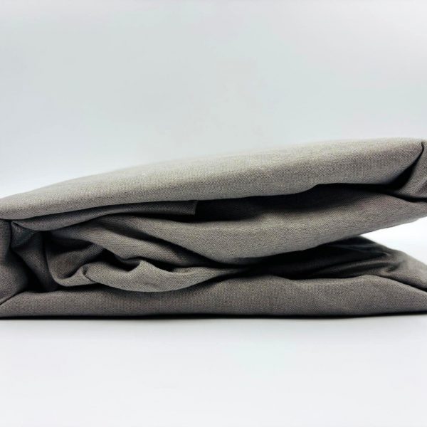 200×220 Palags ar gumiju by Mylano Exclusive Collection /100% KOKVILNA SATĪNS (pelēks)