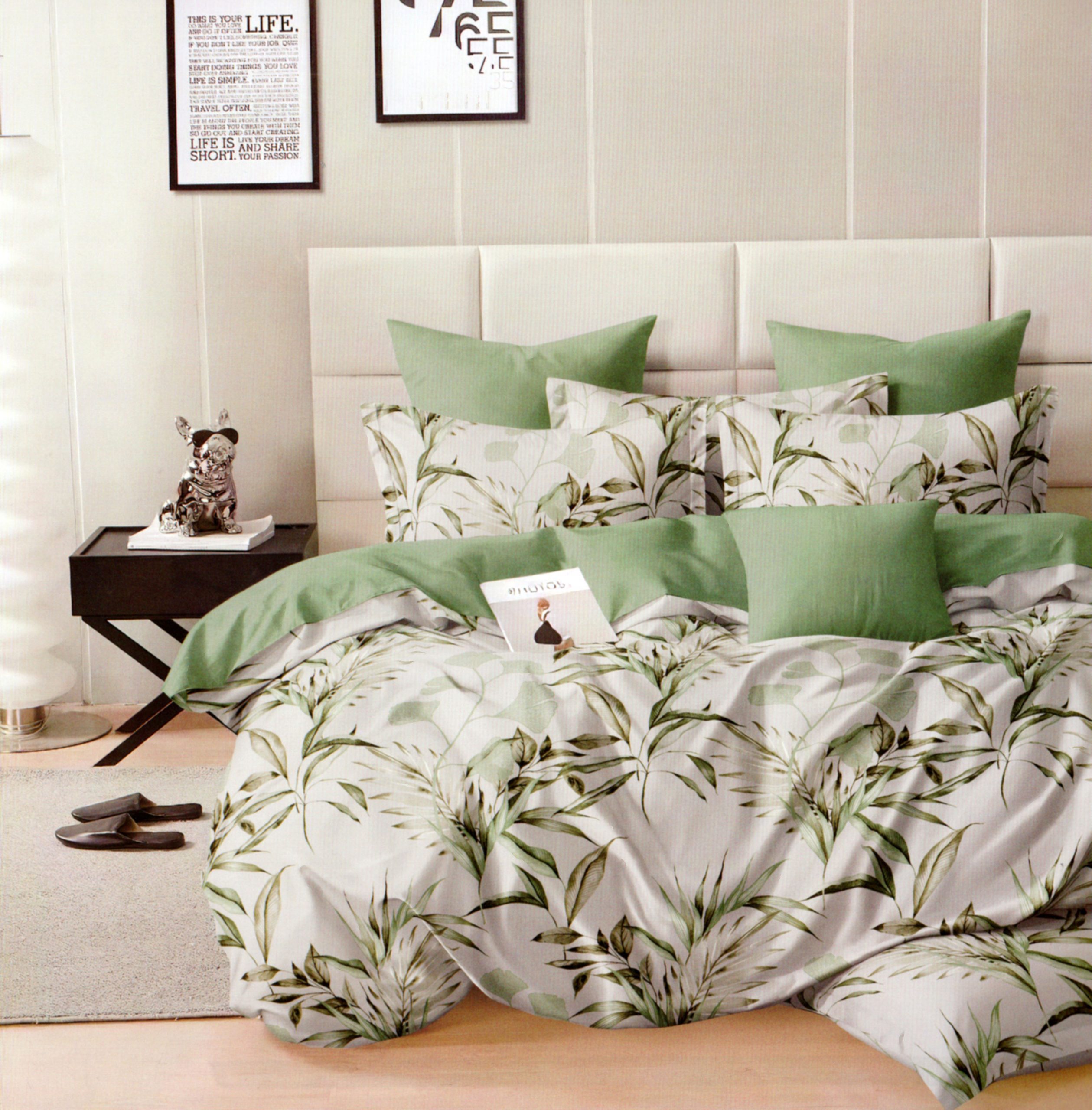 693 200×220 Gultas veļas komplekts by Luna Home / 100% kokvilna satīns / 3.daļas/ spilvendrānas 50×70 cm - Image 1