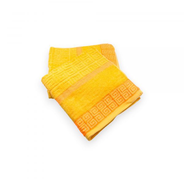 Vidēja lieluma vannas dvielis 50×100 cm /  100% kokvilna (oranžš) - Image 2