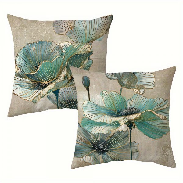 Dekoratīva spilvendrāna "Gingko Lapas" 45×45 cm - Image 5