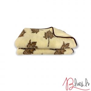 100% Aitas vilnas pleds no Eluna ar kļavu lapam 160×200 cm - Image 4