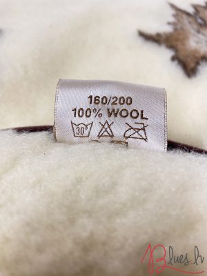 100% Aitas vilnas pleds no Eluna ar kļavu lapam 160×200 cm - Image 7