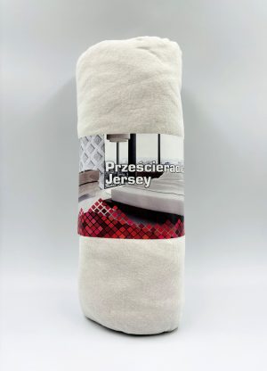 140×200 Trikotāžas palags ar gumiju Jersey 100% KOKVILNA (gaiši pelēks) - Image 2