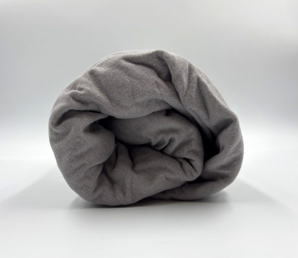 140×200 Trikotāžas palags ar gumiju Jersey 100% KOKVILNA (pelēks) - Image 1