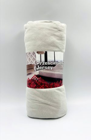 140×200 Trikotāžas palags ar gumiju Jersey 100% KOKVILNA (gaiši pelēks) - Image 2