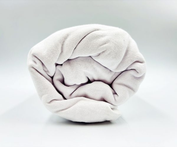 100×200 Trikotāžas palags ar gumiju Jersey / 100% KOKVILNA (balts) - Image 1