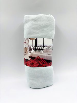 100×200 Trikotāžas palags ar gumiju Jersey / 100% KOKVILNA (gaiši zils) - Image 2