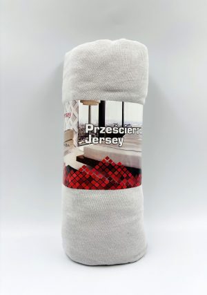 100×200 Trikotāžas palags ar gumiju Jersey / 100% KOKVILNA (gaiši pelēks) - Image 2