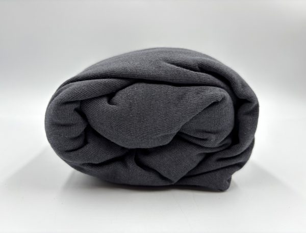 100×200 Trikotāžas palags ar gumiju Jersey / 100% KOKVILNA (tumši pelēks) - Image 1