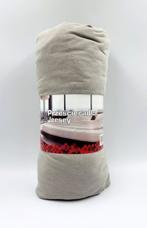 200×220 Trikotāžas palags ar gumiju Jersey / 100% KOKVILNA (Gaiši pelēks) - Image 2