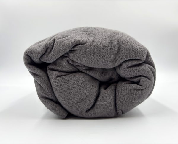 200×220 Trikotāžas palags ar gumiju Jersey / 100% KOKVILNA (Tumši pelēks) - Image 1