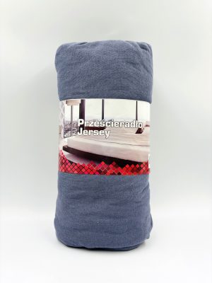 200×220 Trikotāžas palags ar gumiju Jersey / 100% KOKVILNA (Violeti zils) - Image 2