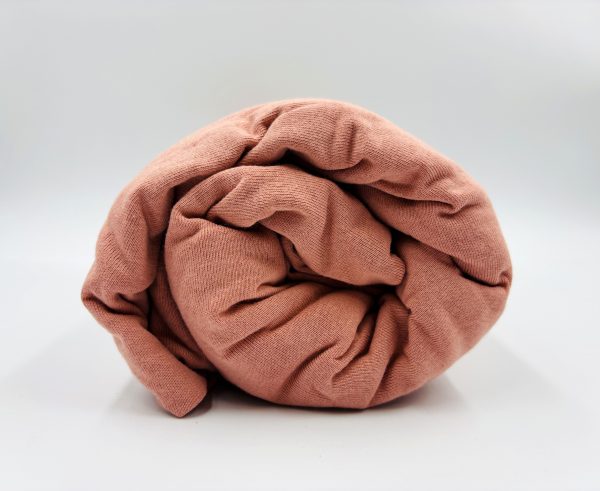 200×220 Trikotāžas palags ar gumiju Jersey / 100% KOKVILNA (Tumši rozs) - Image 1